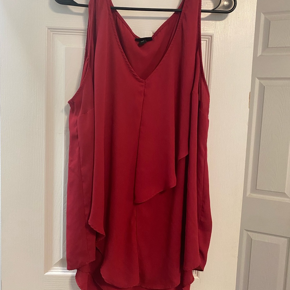 Torrid Flowy Red Tank size 2